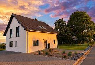 Nord-Ost-Seite mit Abendsonne