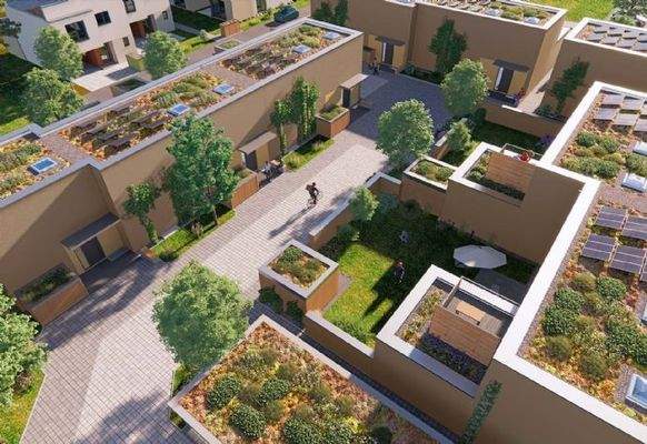 WALDHÖFE Innenhof-Perspektive