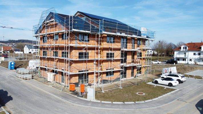 Außenansicht aktueller  Baufortschritt