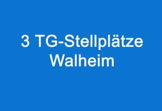3 TG-Stellplätze in Wahleim