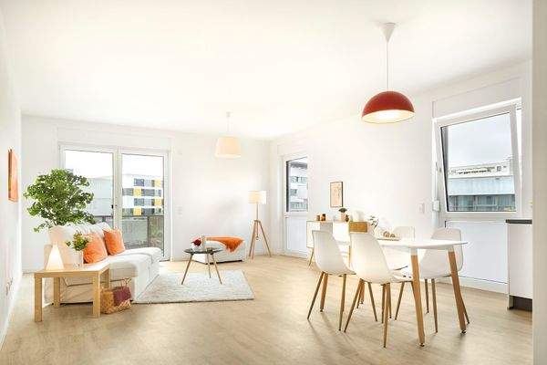 Sonnenhöfe - große Fensterflächen