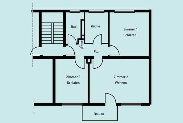 3 Zimmer Wohnung