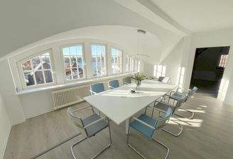 Besprechungszimmer mit wunderschönen Ausblick auf die Lübecker Türme