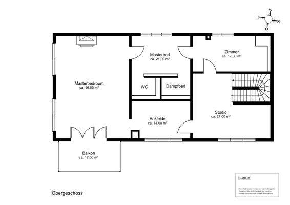 Grundriss Obergeschoss