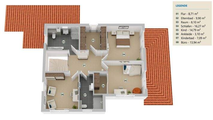 Grundriss Obergeschoss