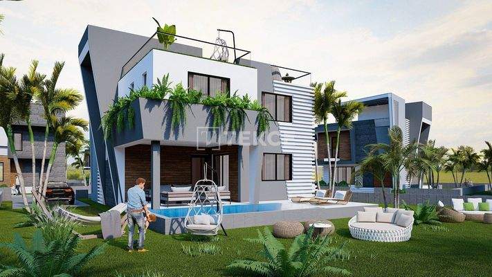 Villas with Private Gardens in İskele Ötüken