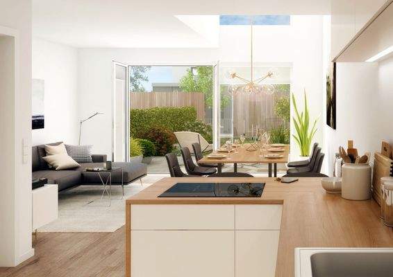 Am Kaskadenpark - Beispiel Wohn- und Essbereich