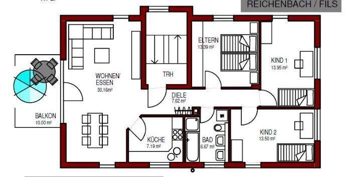 Grundriss Obergeschoss