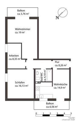 Großzügiger Grundriss in alle Richtungen...