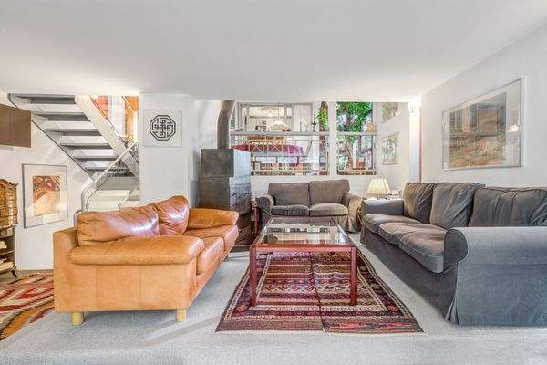 Gemütliche Kaminecke.