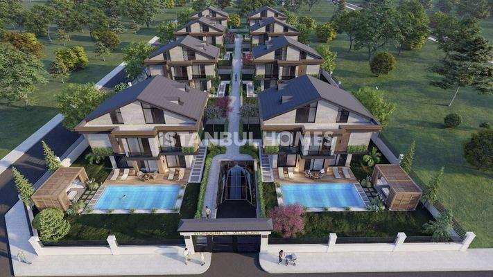 Luxurious Nature-View Houses with Pools in Beylikdüzü İstanbul