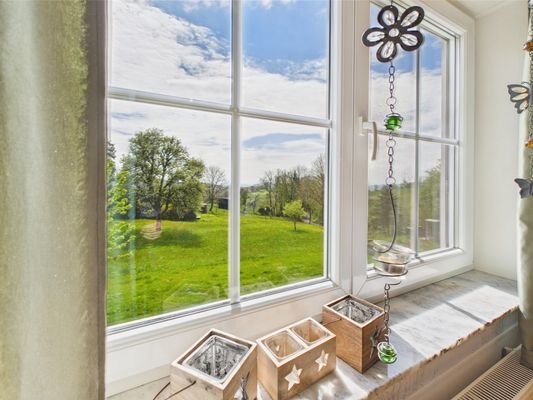 Blick aus dem Wohnzimmer