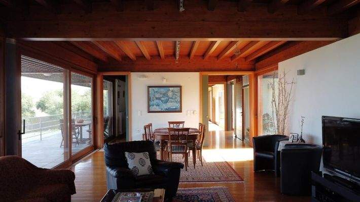 Kreta, Stalos: Luxuriöse Villa mit Meerblick in Strandnähe zu verkaufen