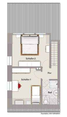 Obergeschoss Doppelhaushälfte