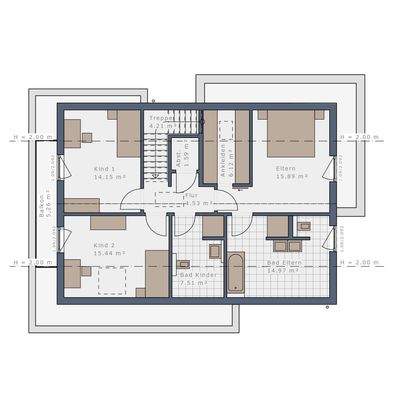 Grundriss Obergeschoss