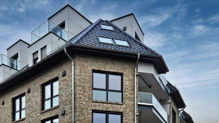 Blick auf Südwest-Eckwohnung