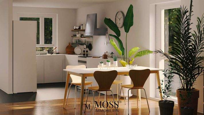 Ansicht Küchen & Essbereich