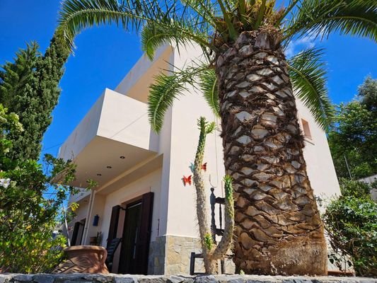 Kreta, Milatos: Schönes Haus mit Panoramablick zu vekaufen