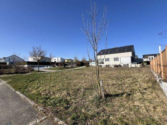 Blick auf den Bauplatz