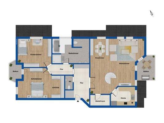 Grundriss Dachgeschoss