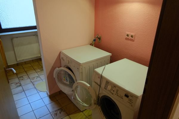 Waschküche vor dem Gäste WC
