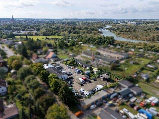 Luftaufnahme - Blick zur Peene
