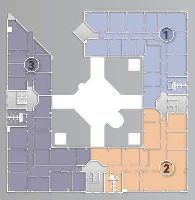 Flächenaufteilung 3. OG