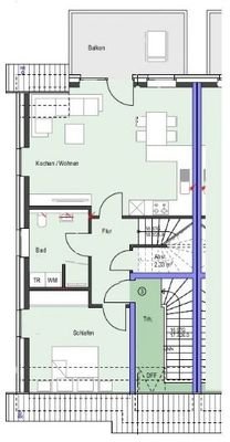 Grundriss DG DHH 1,Wohnung 3