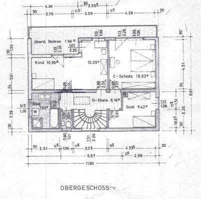 Grundriss Obergeschoss