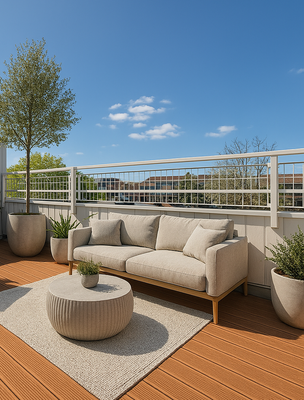 Balkon Einrichtungsbeispiel