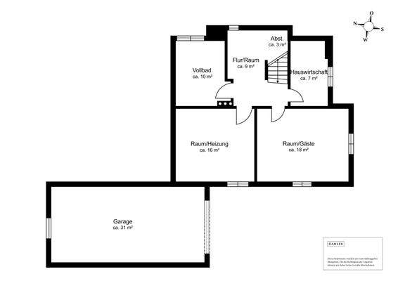 Grundriss Untergeshoss