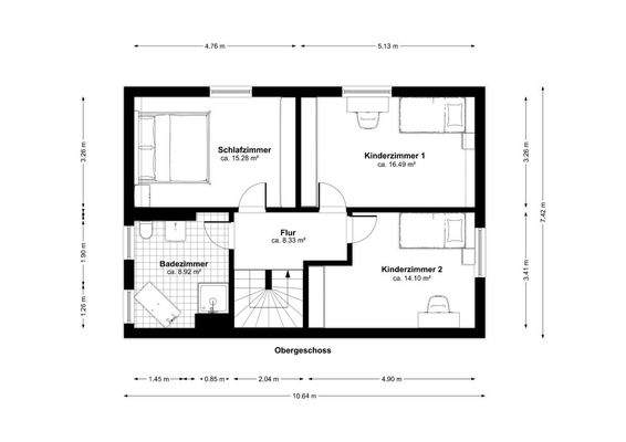 Grundriss Obergeschoss