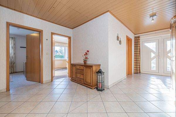 Hausflur mit Zugang zu den Schlafräumen