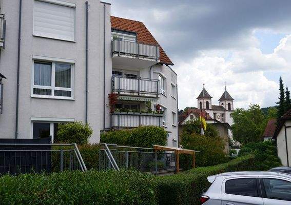 Südansicht Hintergr.Fridolinskirche Marktplatz