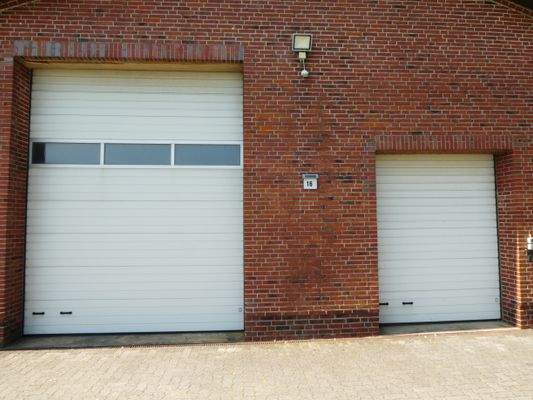 Hauptzugang Lagerhalle