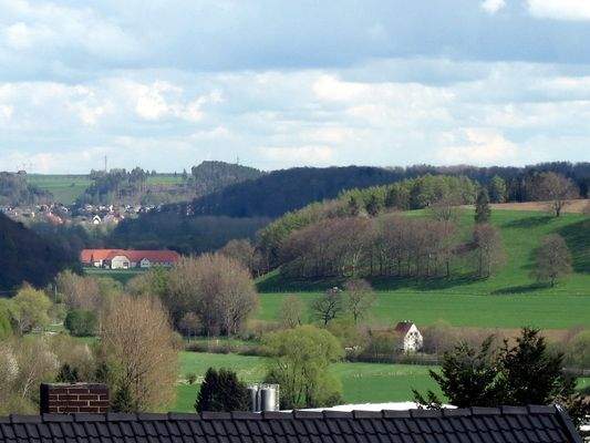 weiter Ausblick über das Aftetal auf Hegensdorf