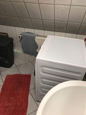 Duschbad mt Beko-Waschmaschine 