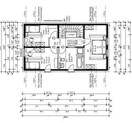 Grundriss Obergeschoss
