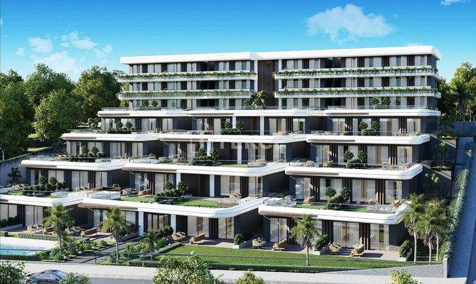 Sea-View Flats with Private Garden Terraces in Çeşme