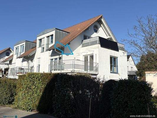 Hausansicht mit Pfeil