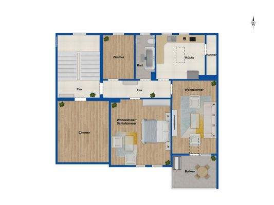 Grundriss Obergeschoss