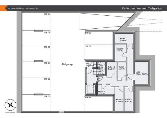 Keller- und Tiefgaragengeschoss