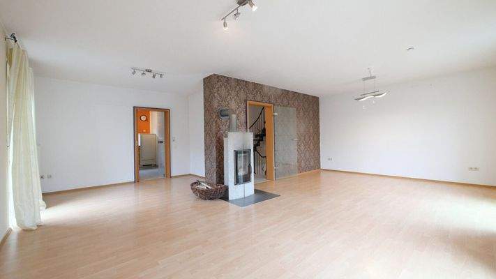 Wohnzimmer mit Kaminofen