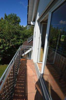 Balkon an der Küche für den Kaffee am Morgen