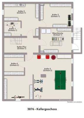 Grundriss KG visualisiert 3876
