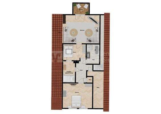 3617 Grundriss Dachgeschoss