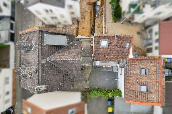 Draufsicht auf das Objekt, Dächer 