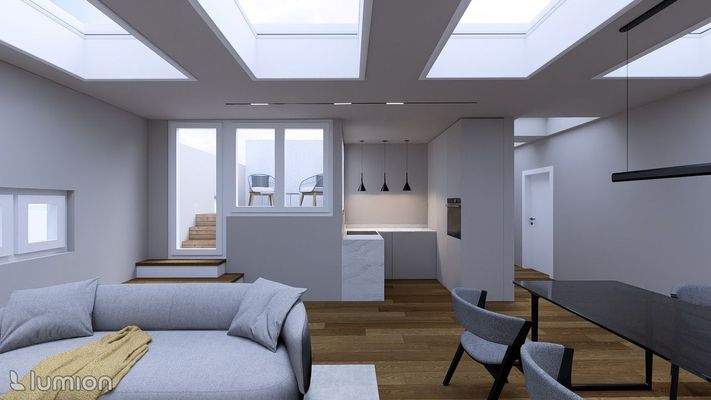  with semi-open kitchen 