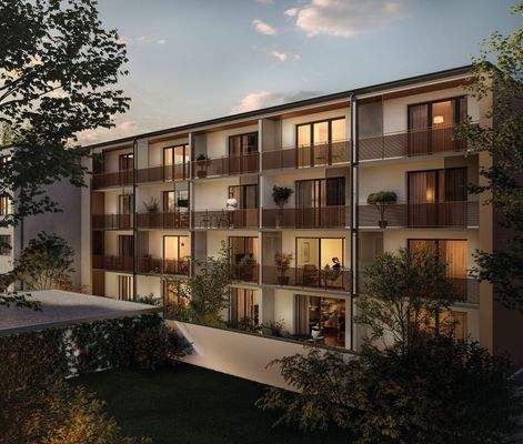 Balkonansicht Seitengebäude