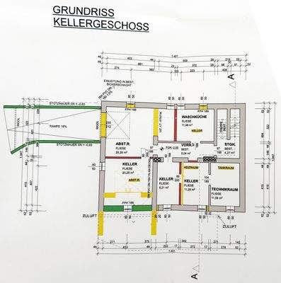 Grundriss Keller